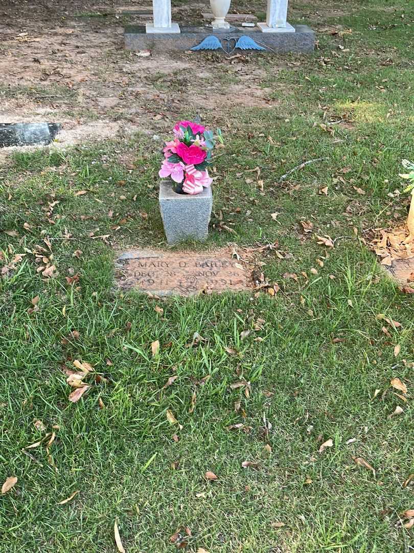 Mary D. Bailey's grave. Photo 2