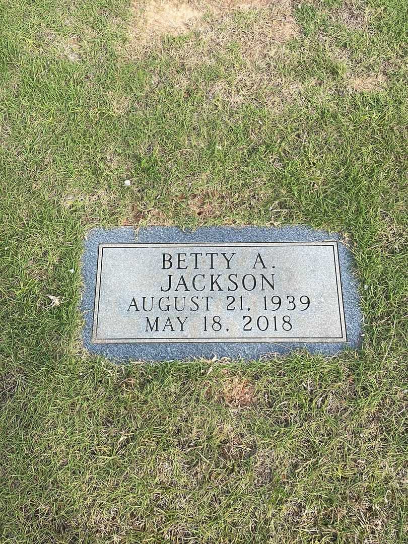 Betty A. Jackson's grave. Photo 3