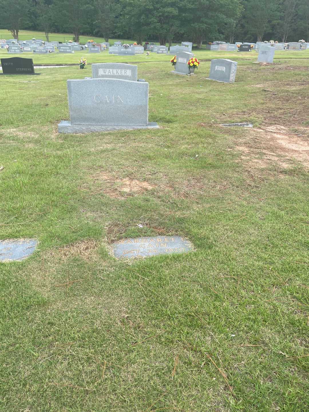 Margaret F. Cain's grave. Photo 2