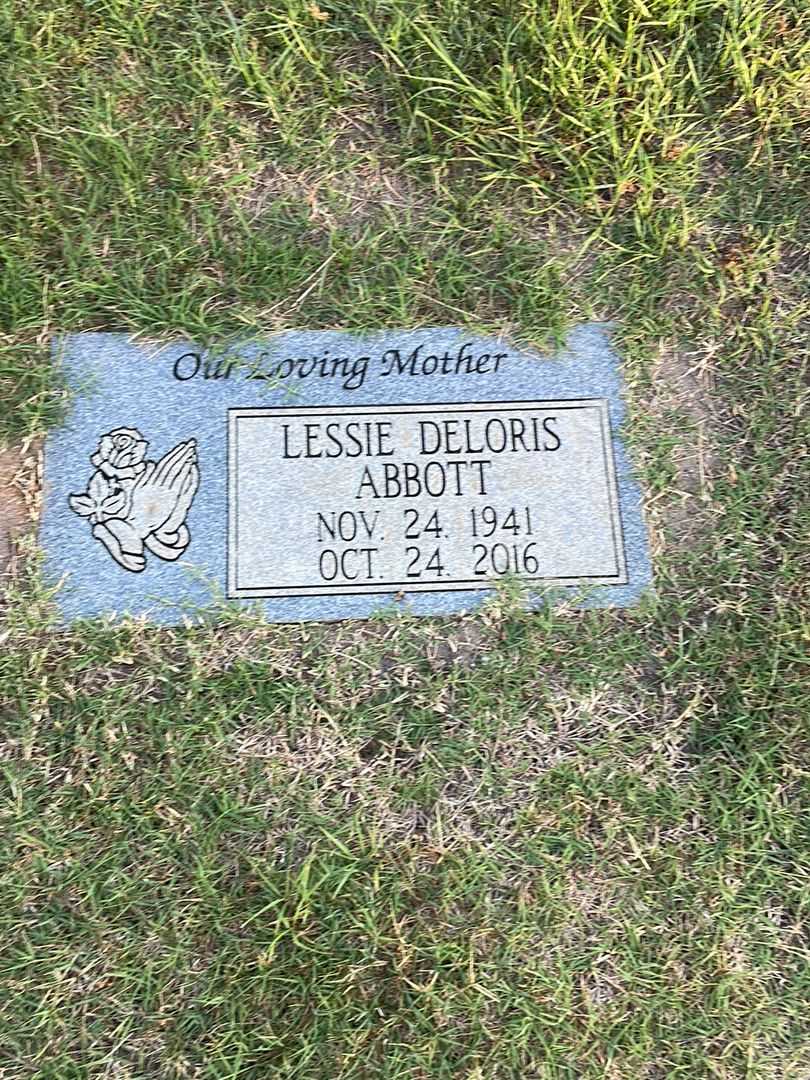 Lessie Deloris Abbott's grave. Photo 1