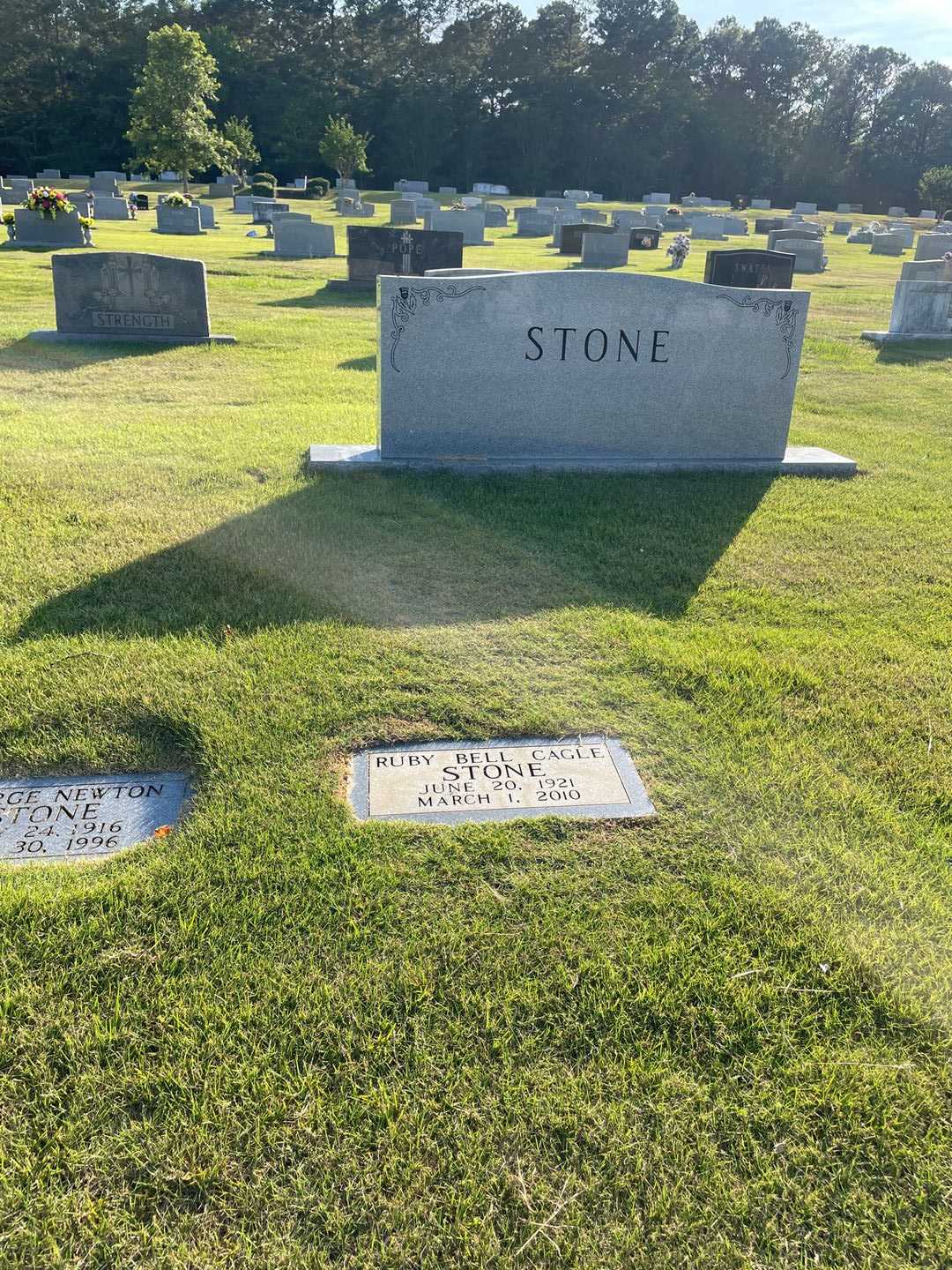 Ruby Bell Cagle Stone's grave. Photo 2