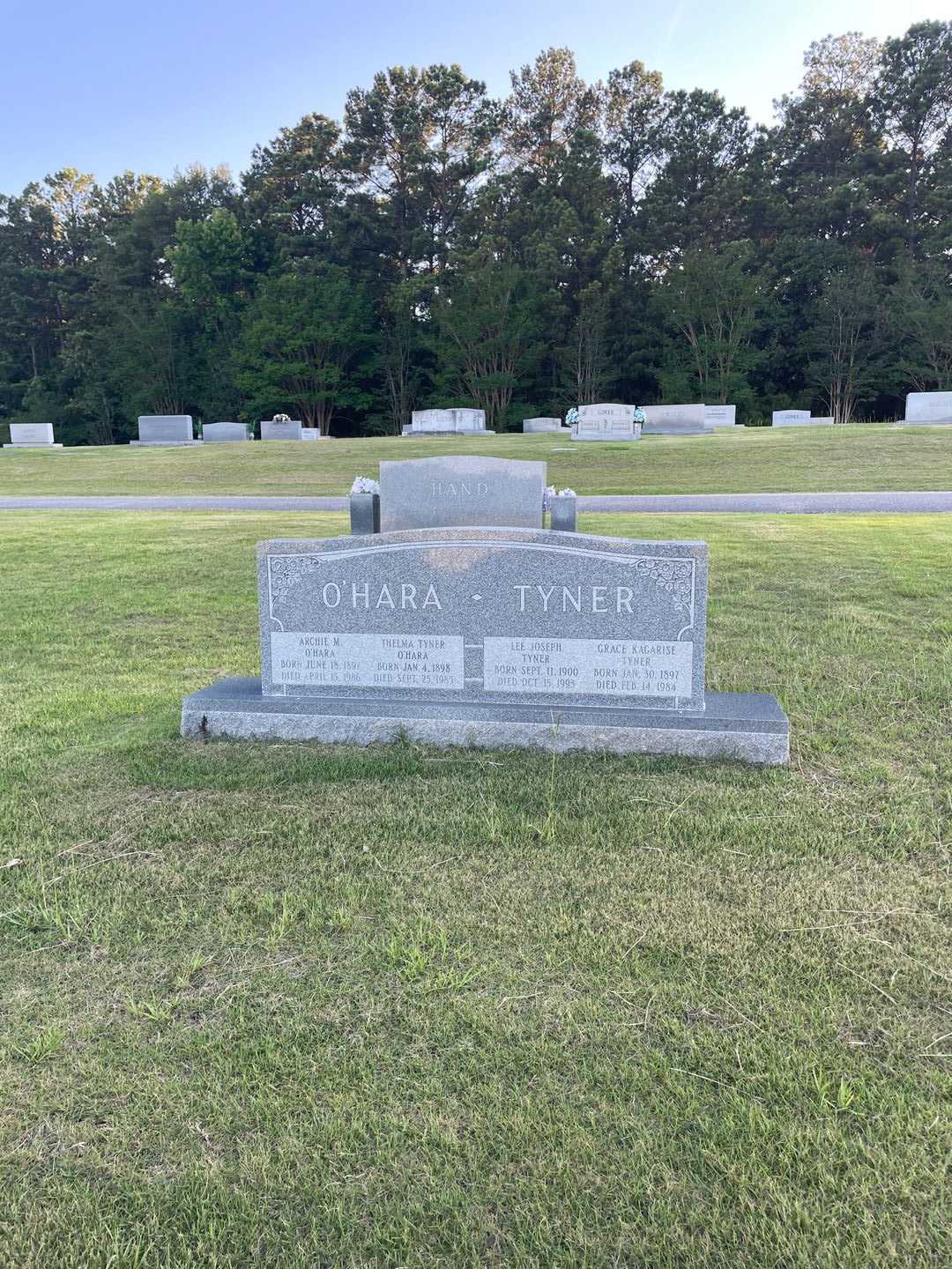 Archie M. O'Hara's grave. Photo 1