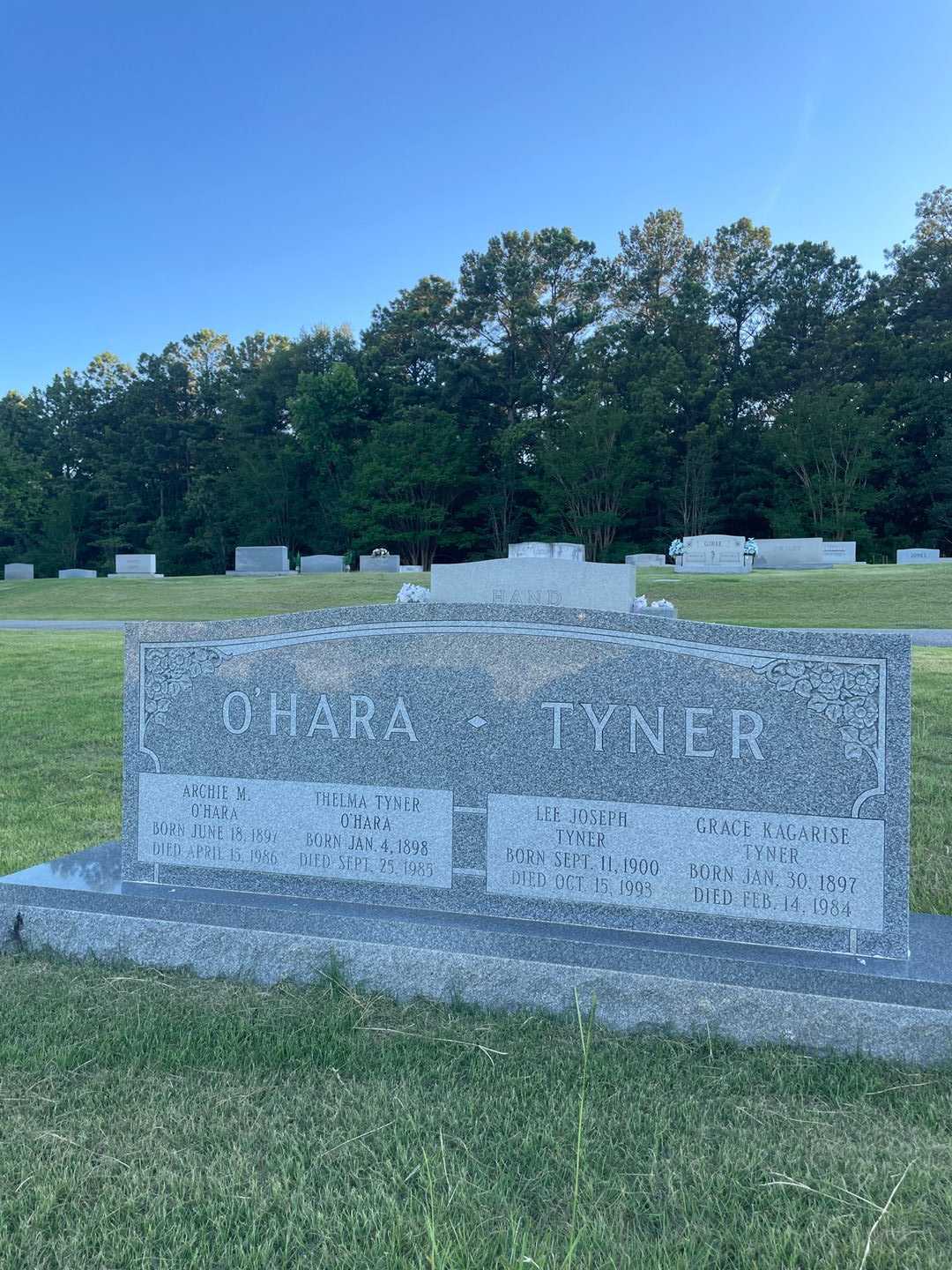 Archie M. O'Hara's grave. Photo 2