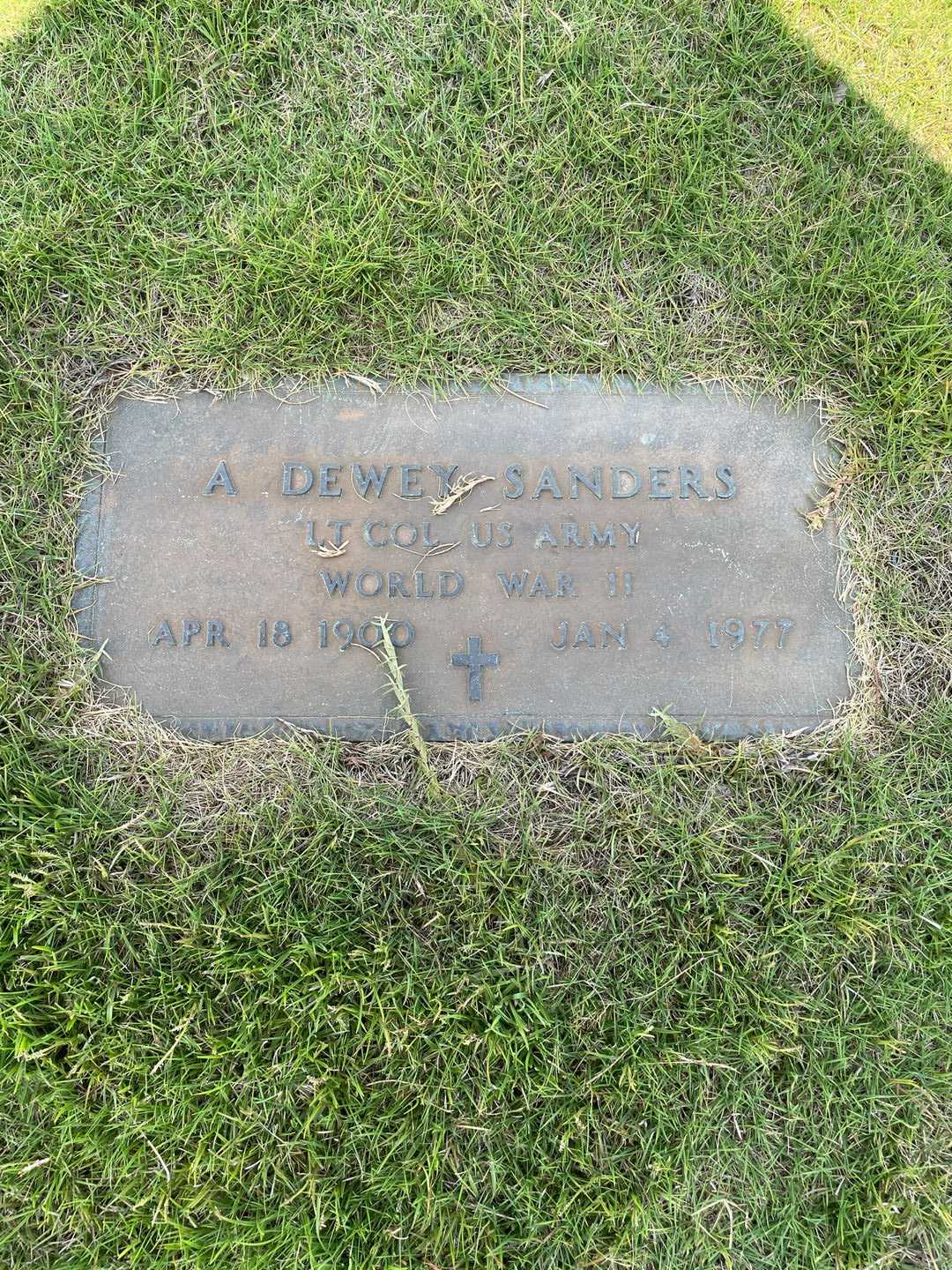 A. Dewey Sanders's grave. Photo 3