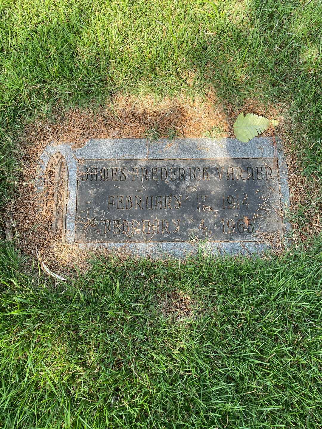 James Frederick Varner's grave. Photo 3