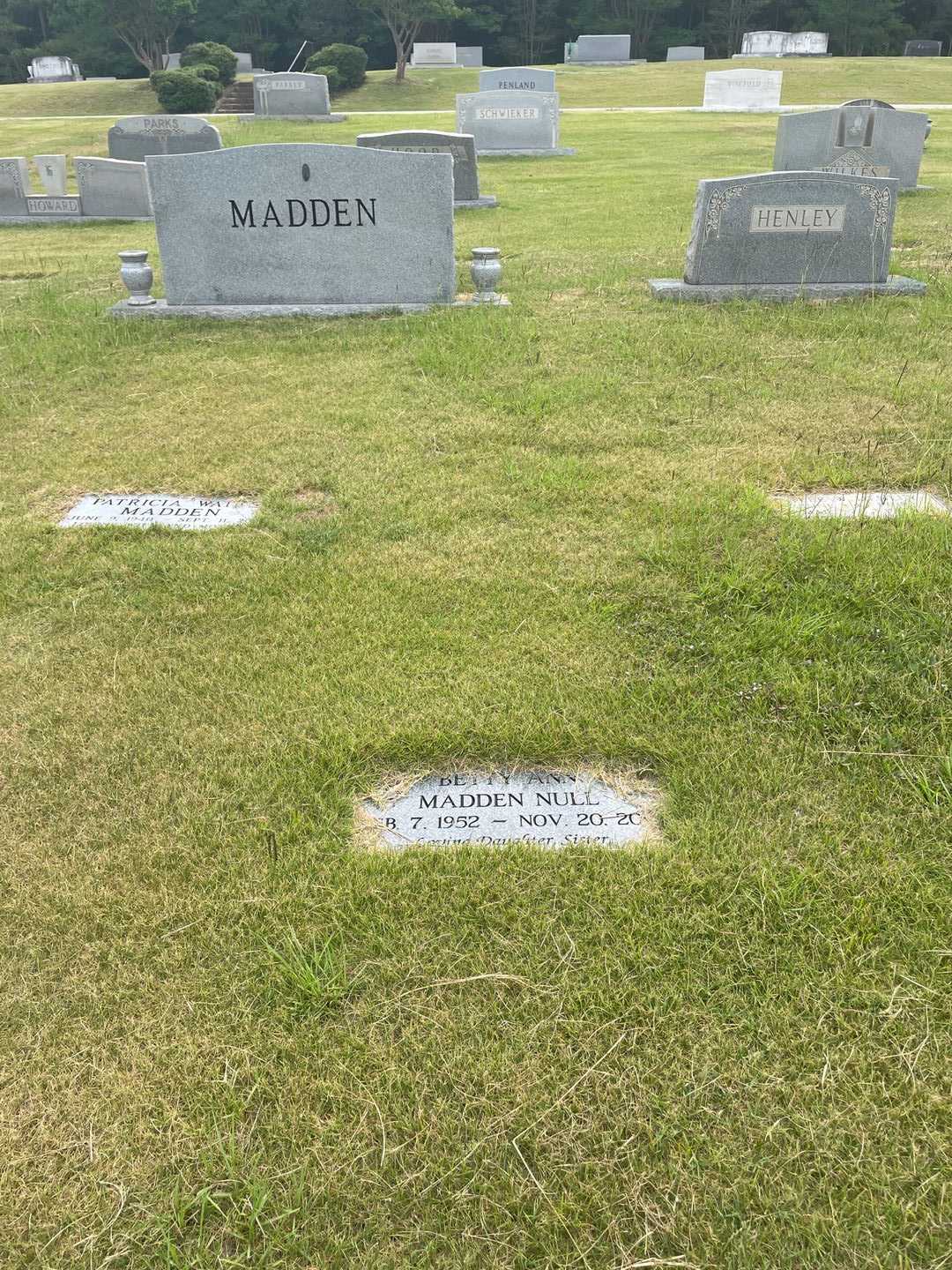 Betty Ann Madden Null's grave. Photo 2