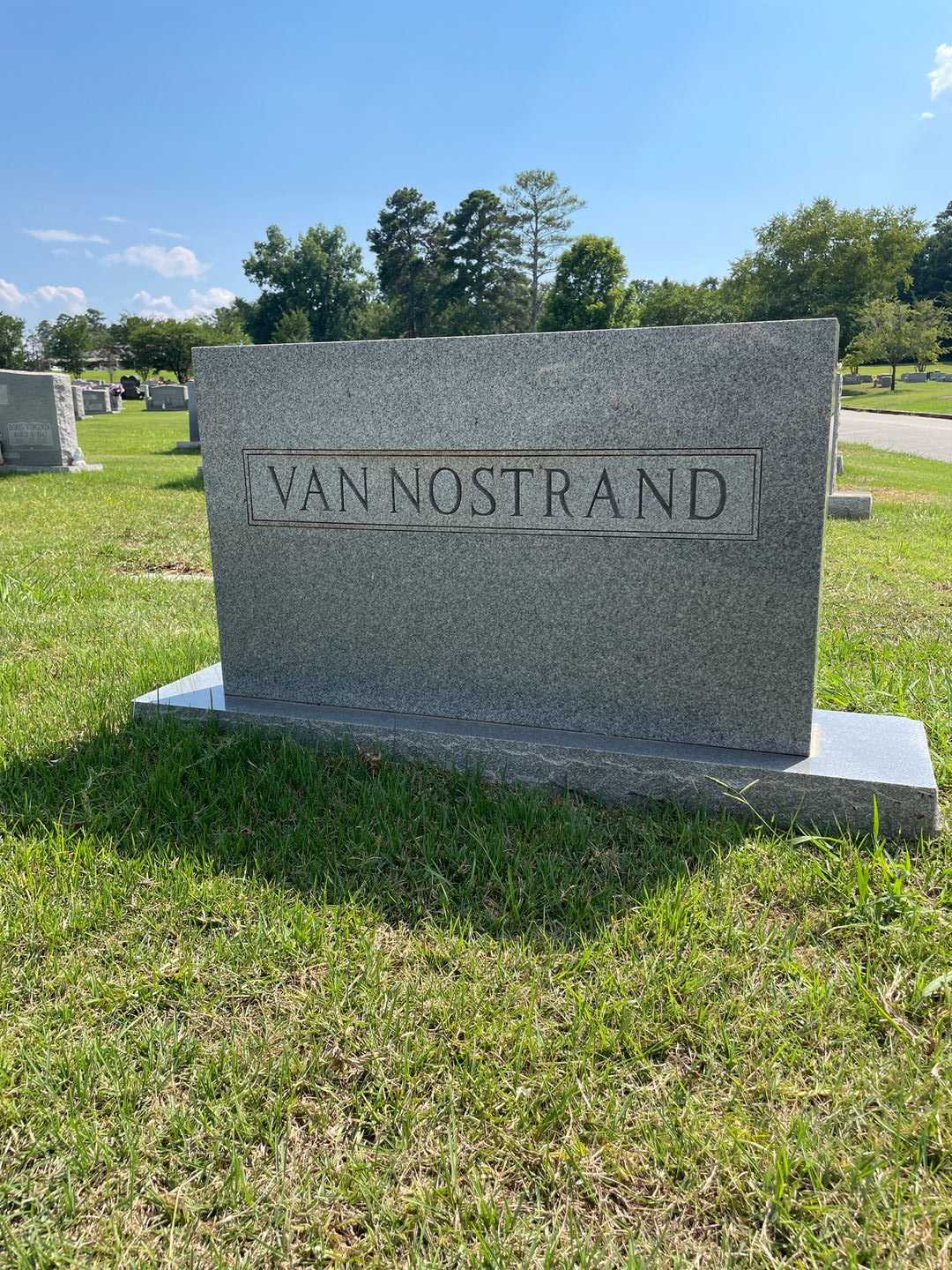 John Ralph Van Nostrand's grave. Photo 1