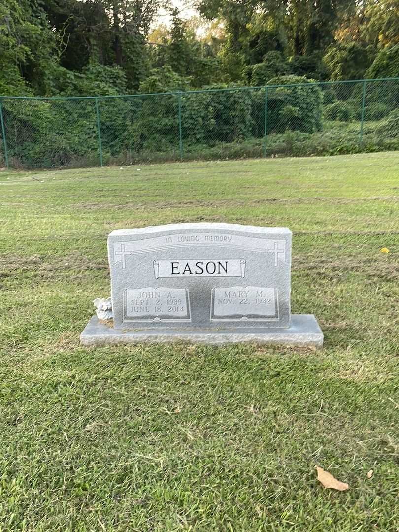 John A. Eason's grave. Photo 2