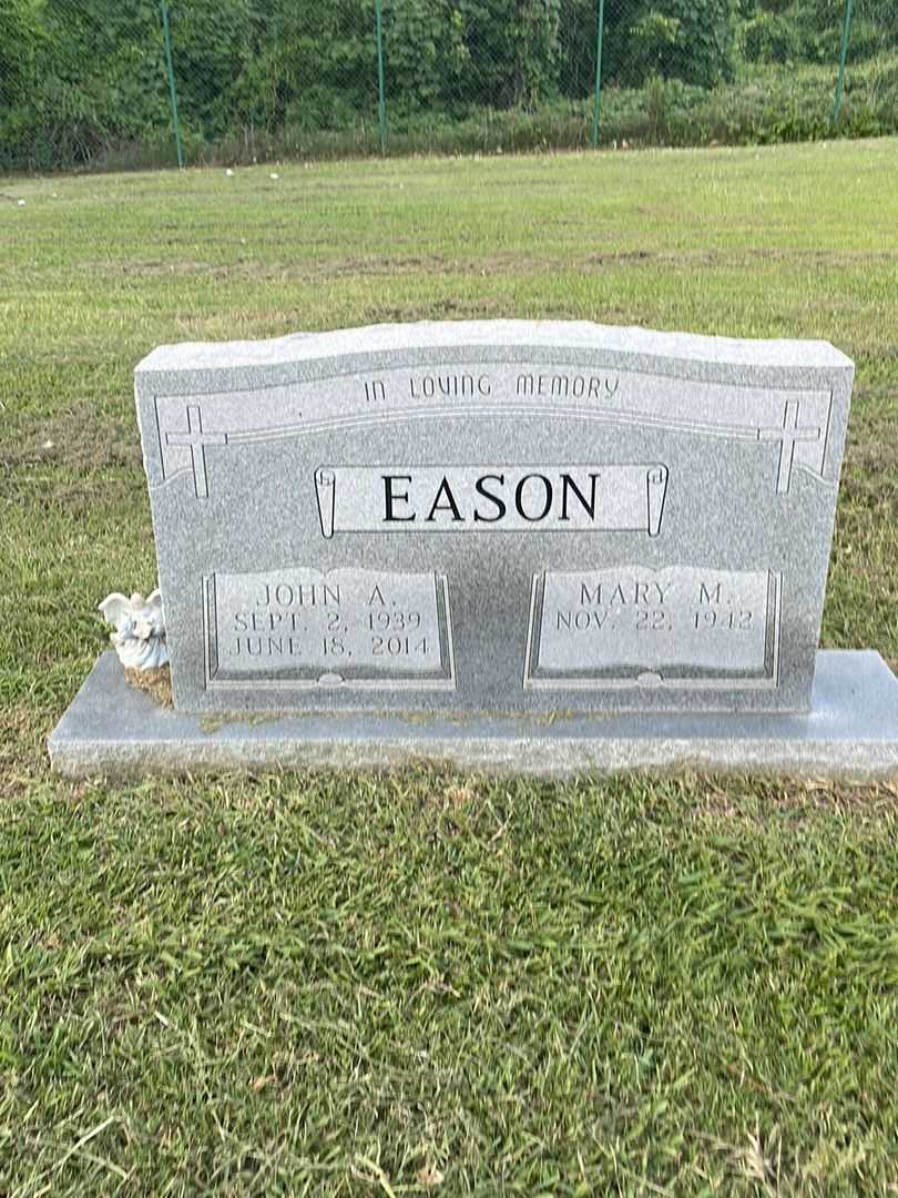 John A. Eason's grave. Photo 1