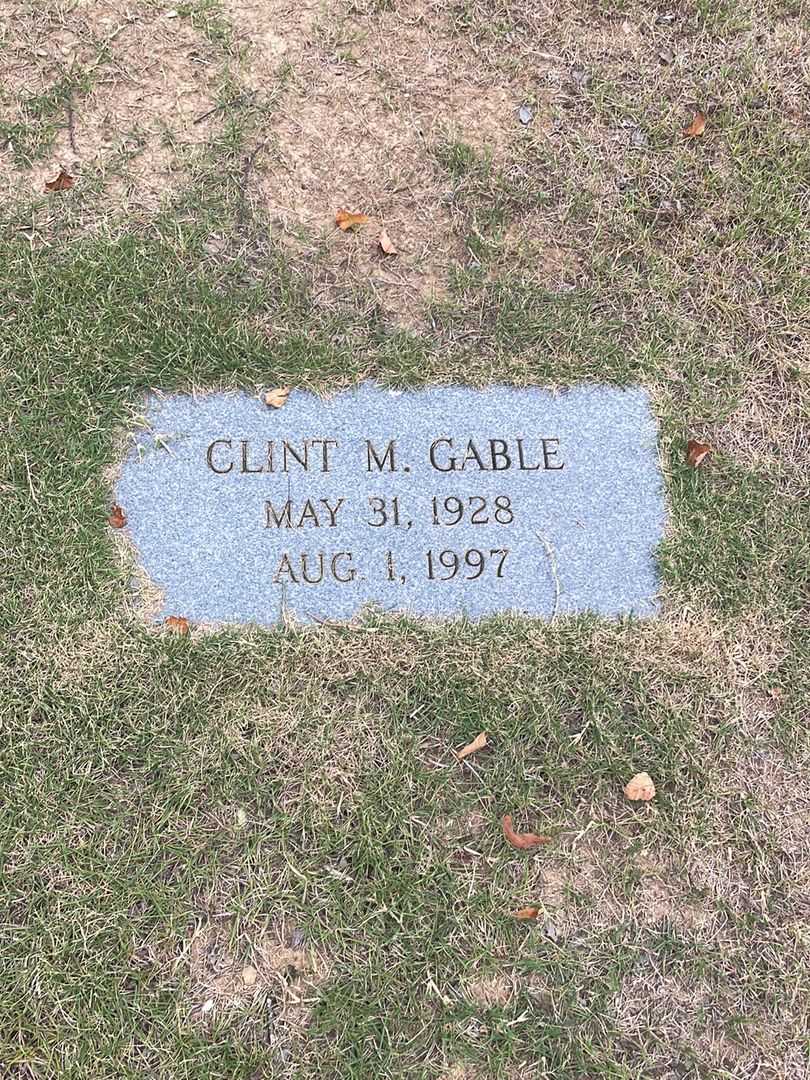 Clint M. Gable's grave. Photo 3