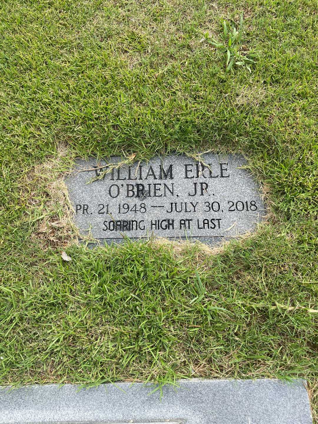 William Erle O'Brien Junior's grave. Photo 3