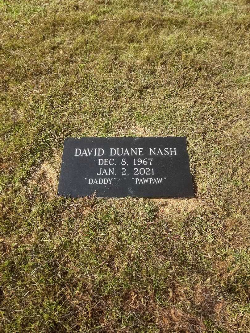 David Duane "Daddy" "Pawpaw" Nash's grave. Photo 2