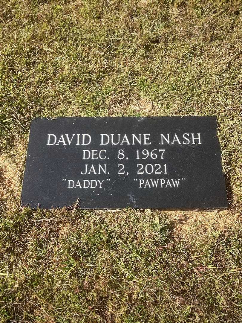 David Duane "Daddy" "Pawpaw" Nash's grave. Photo 3