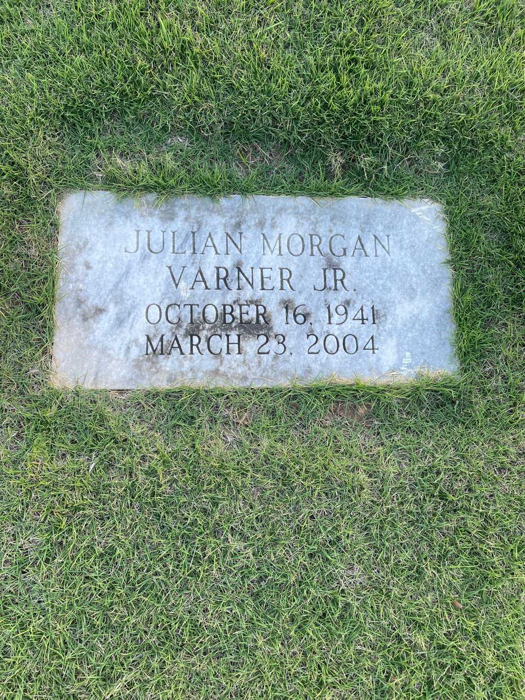 Julian Morgan Varner Junior's grave. Photo 3