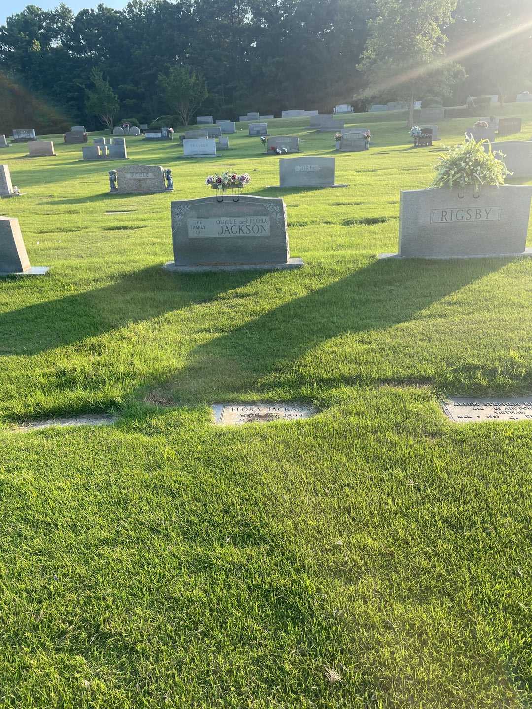 Flora Jackson's grave. Photo 2