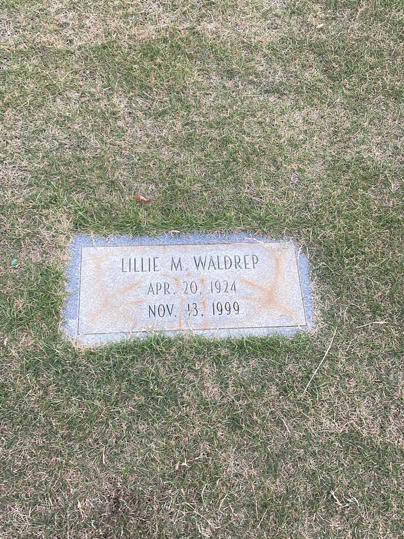 Lillie M. Waldrep's grave. Photo 3