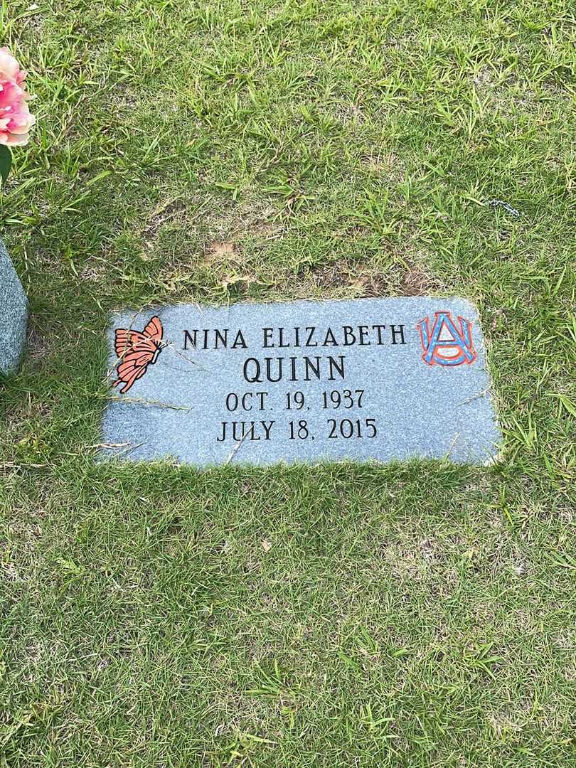 Nina Elizabeth Quinn's grave. Photo 1