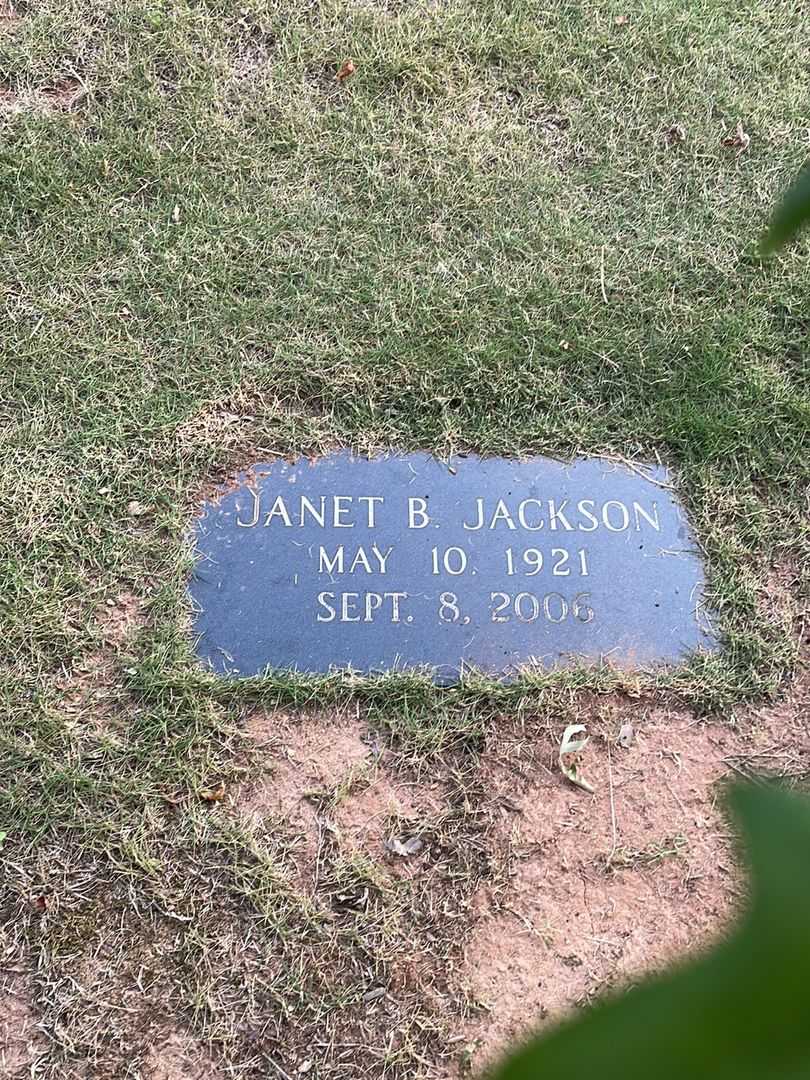 Janet B. Jackson's grave. Photo 3