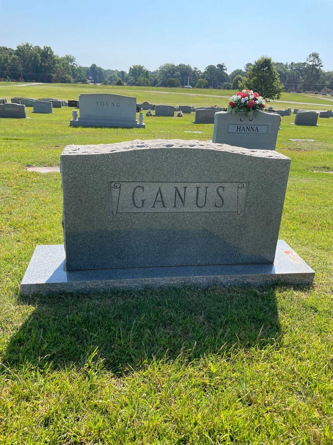 Daniel D. Ganus's grave. Photo 1