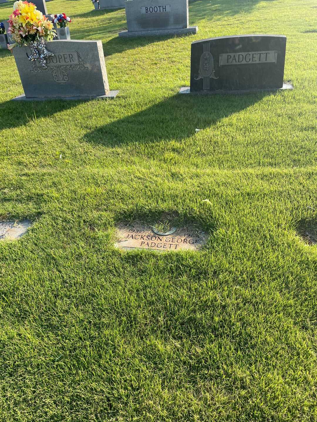 Jackson George Padgett's grave. Photo 2