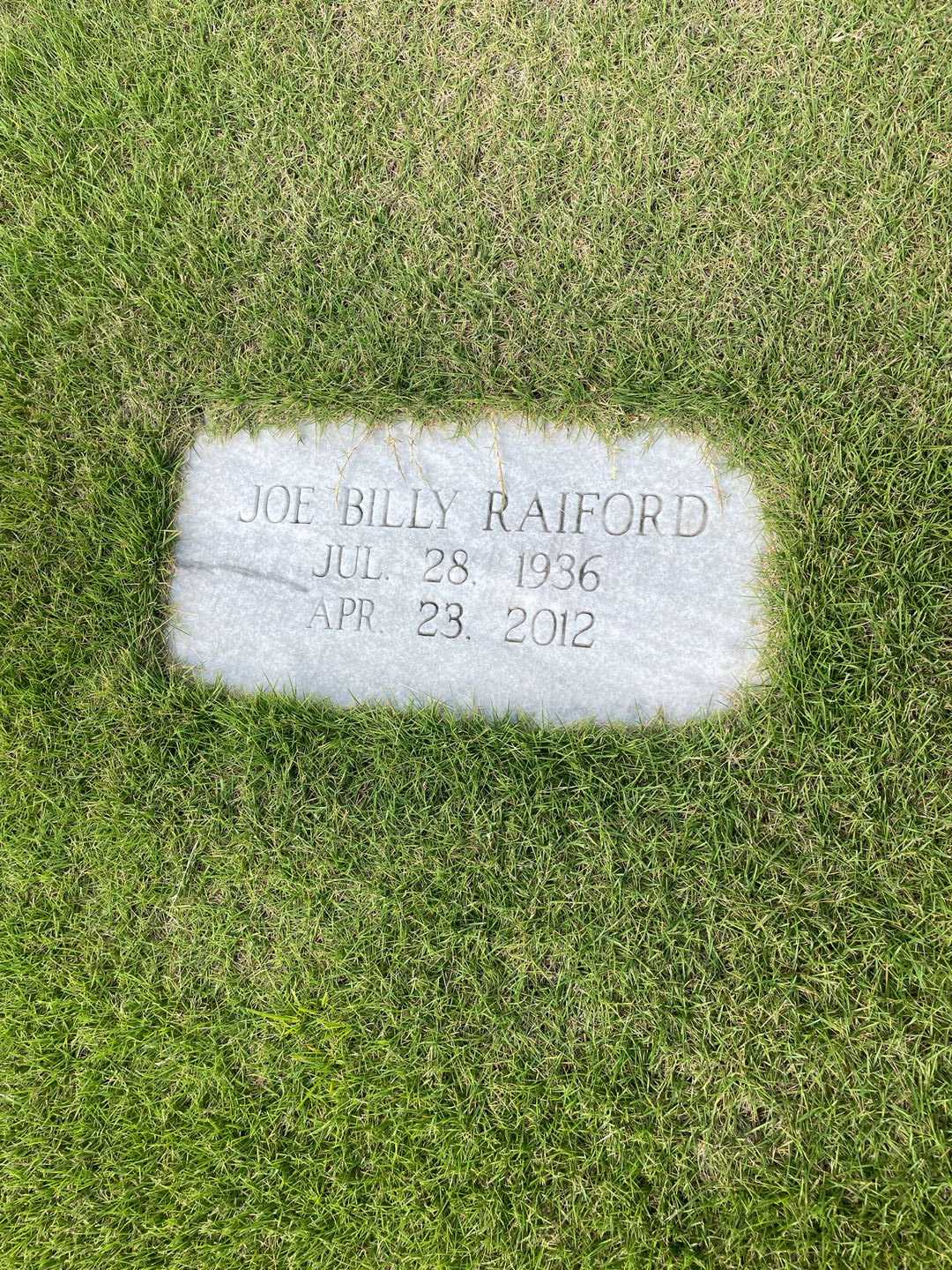 Joe Billy Raiford's grave. Photo 2