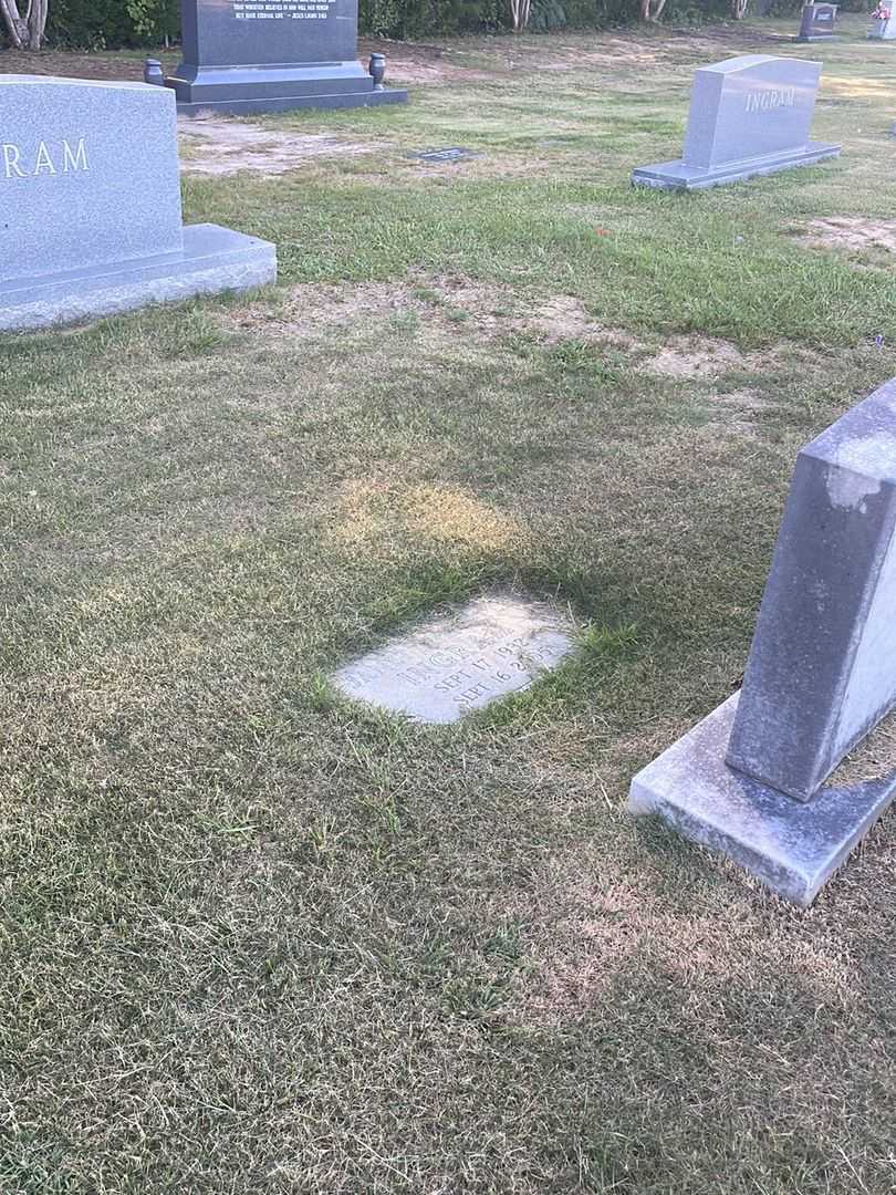 Janette Myrtle Ingram's grave. Photo 2