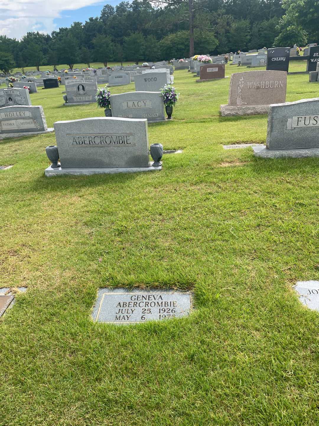 Evie Geneva Abercrombie's grave. Photo 2