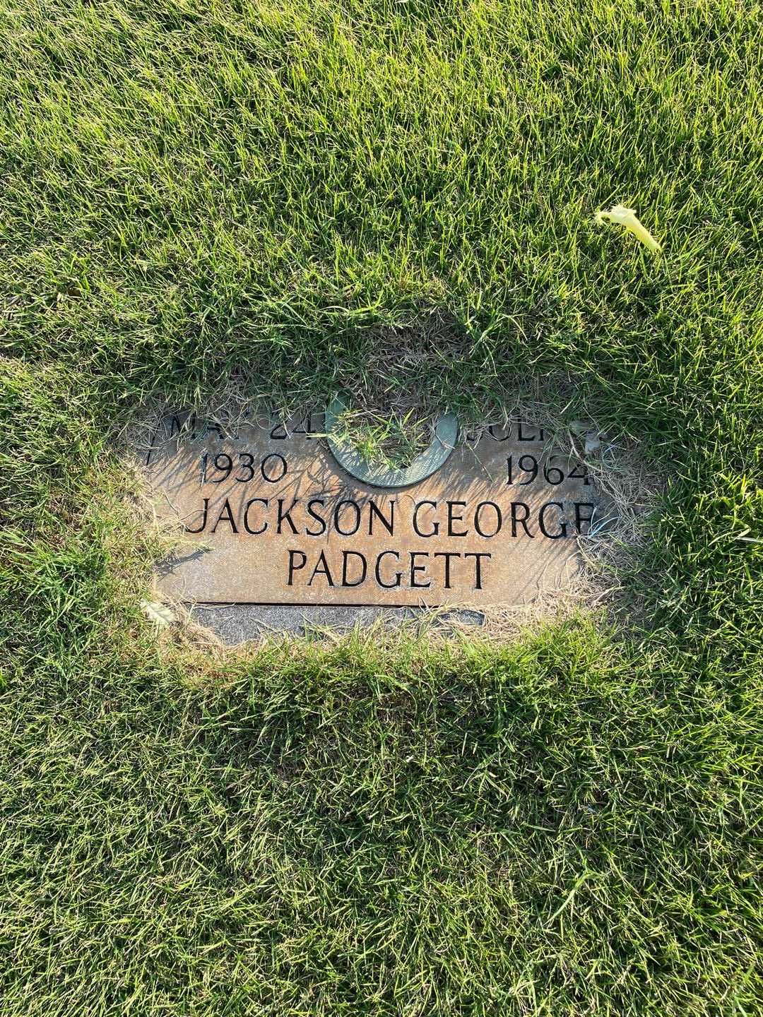 Jackson George Padgett's grave. Photo 3