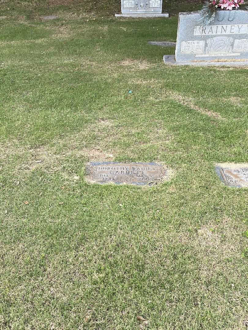 Dorothy E. Rainey Garrett's grave. Photo 2