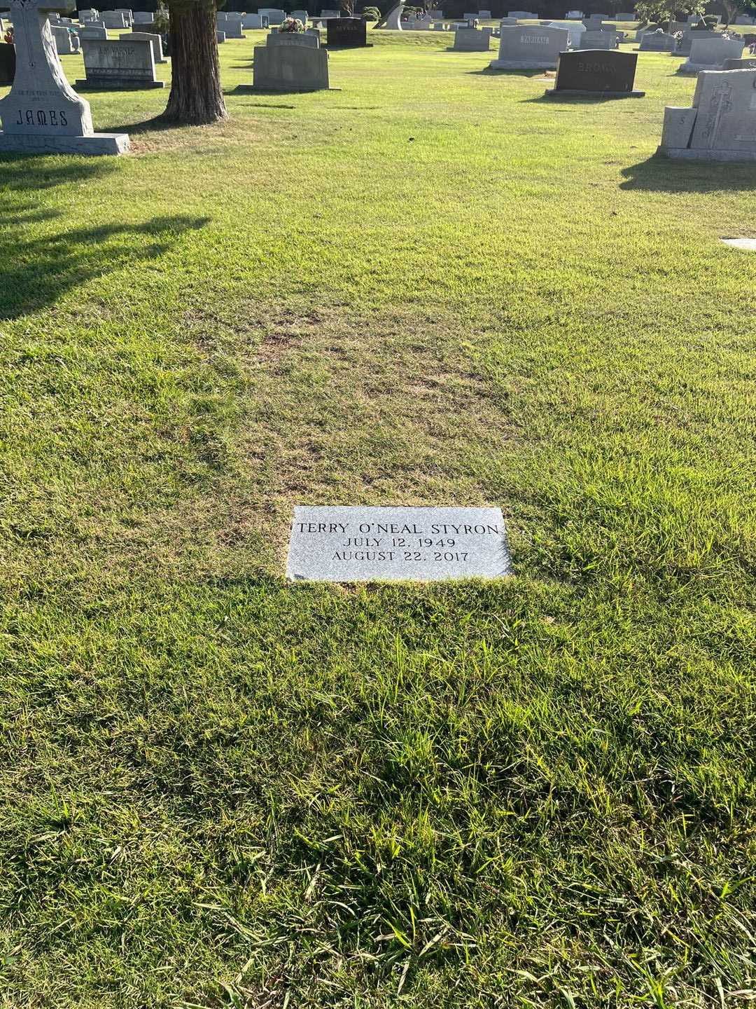 Terry O'Neal Styron's grave. Photo 2