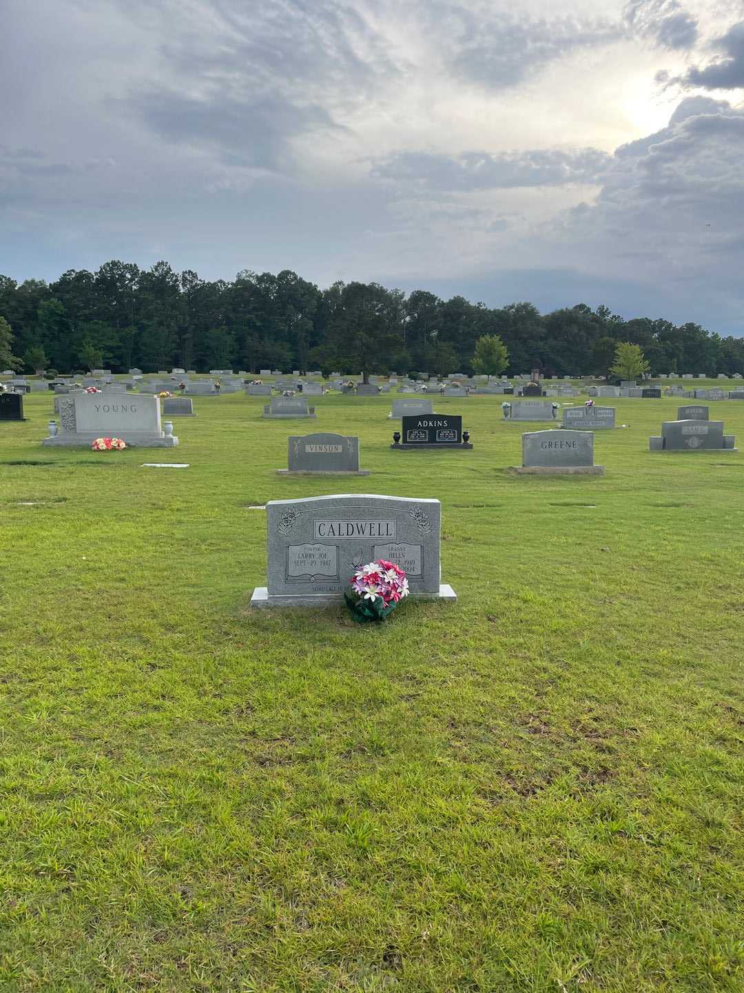 Helen R. Caldwell's grave. Photo 2