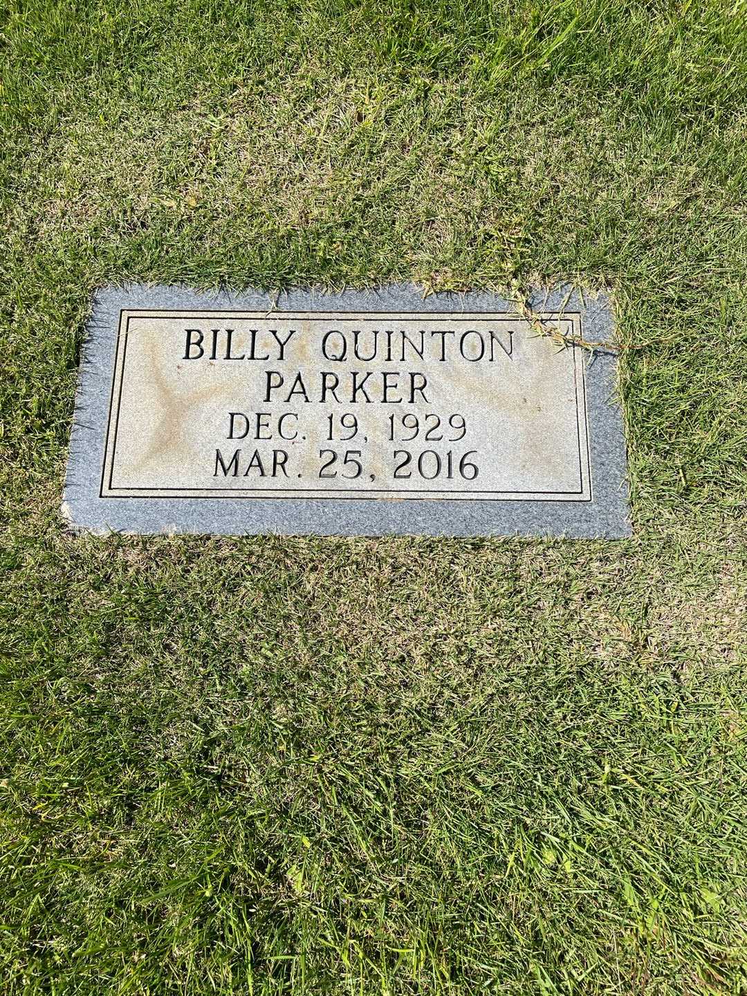 Billy Q. Quinton Parker's grave. Photo 3