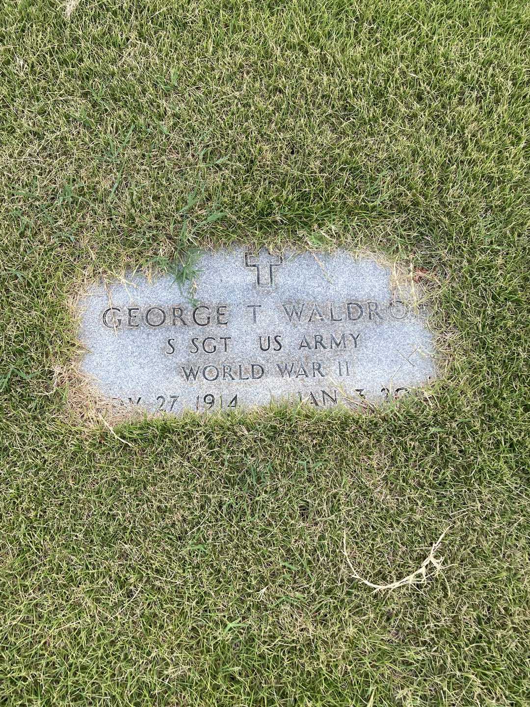 George T. Waldrop's grave. Photo 3