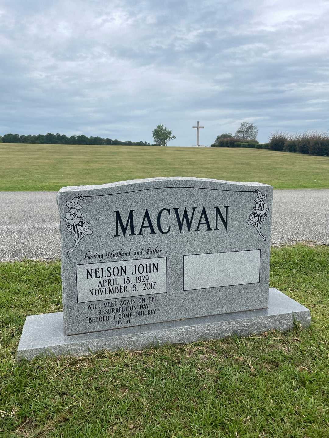 Nelson John Macwan's grave. Photo 1