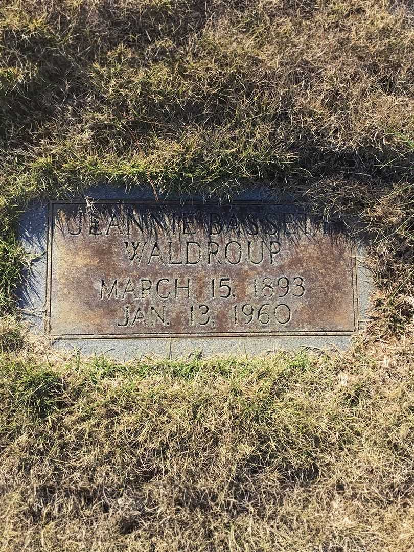 Jeannie B. Waldroup's grave. Photo 2