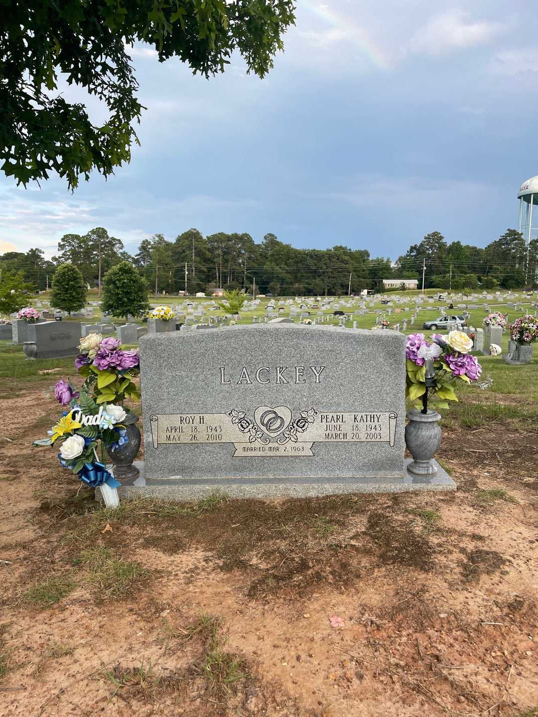 Pearl K. "Kathy" Lackey's grave. Photo 1