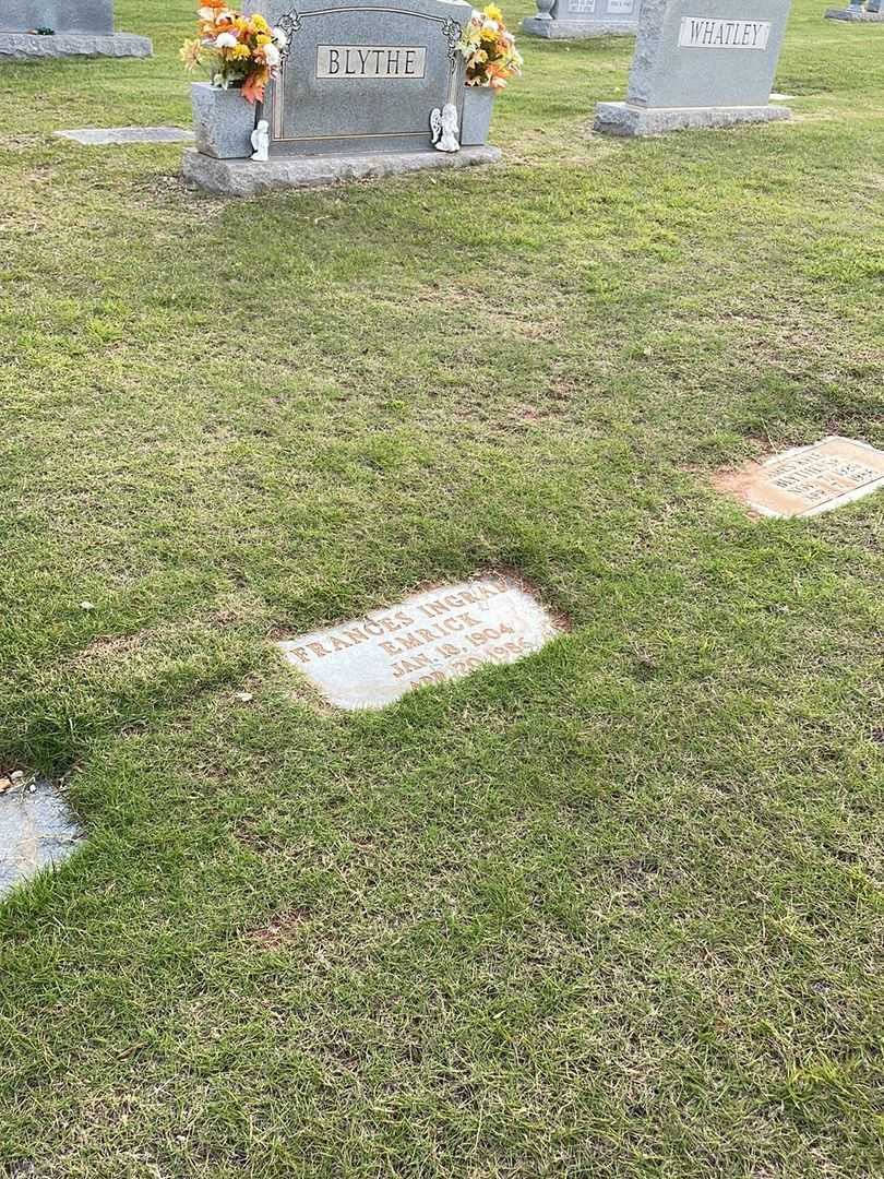 Frances I. Ingram Emrick's grave. Photo 2