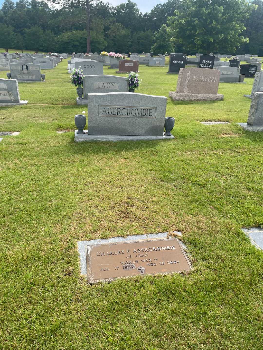 Charles F. Abercrombie's grave. Photo 2