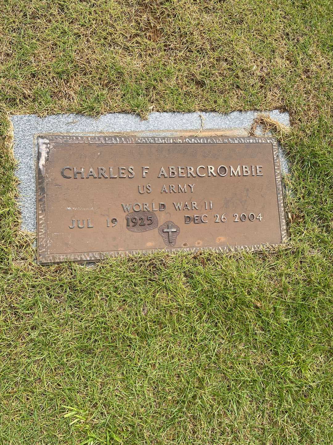 Charles F. Abercrombie's grave. Photo 3