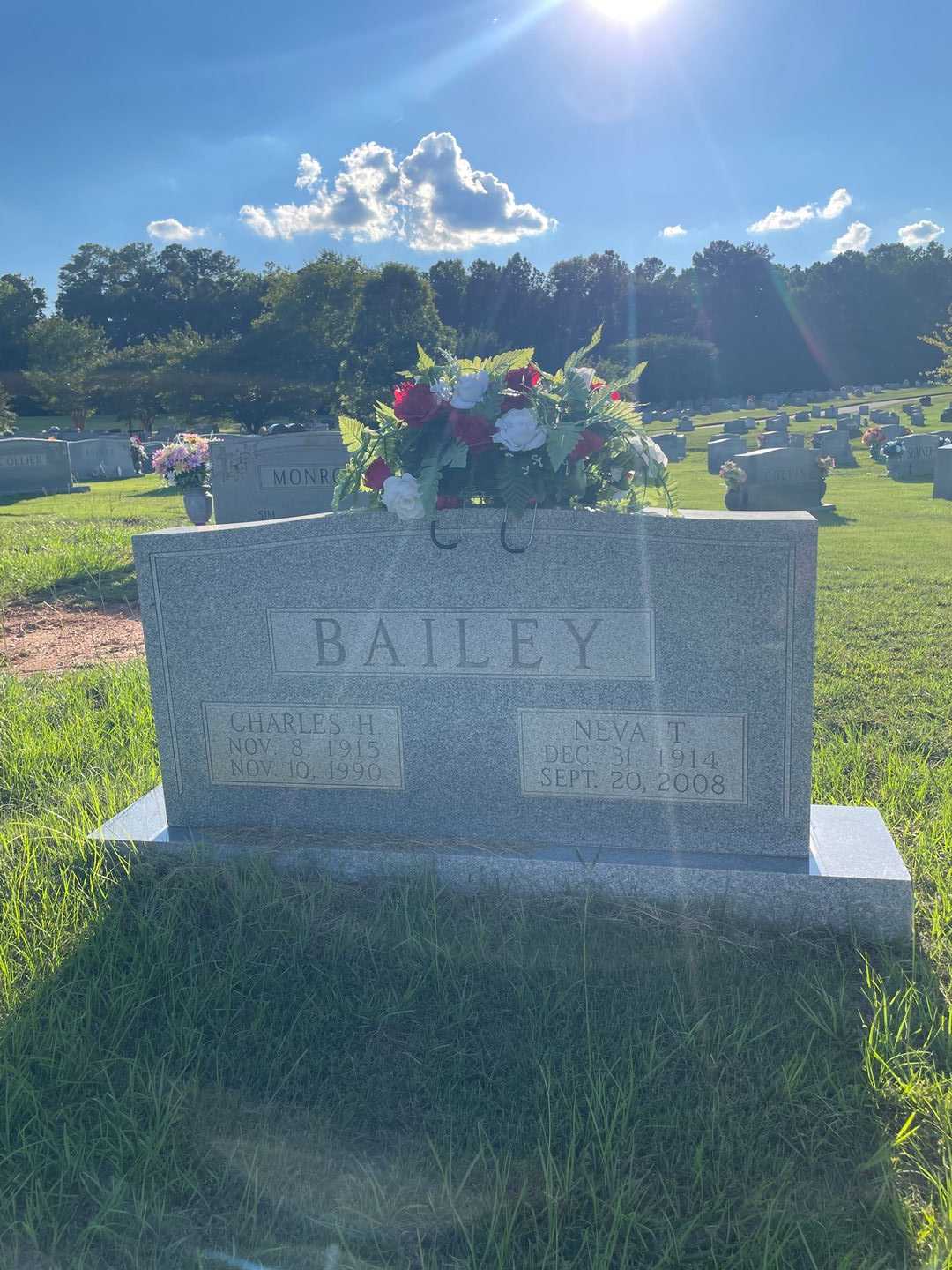 Neva T. Bailey's grave. Photo 1