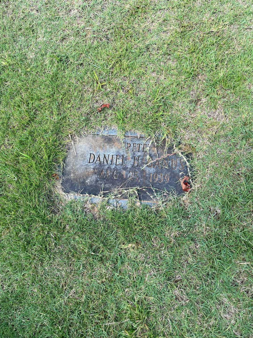 Daniel H. Ganus's grave. Photo 3