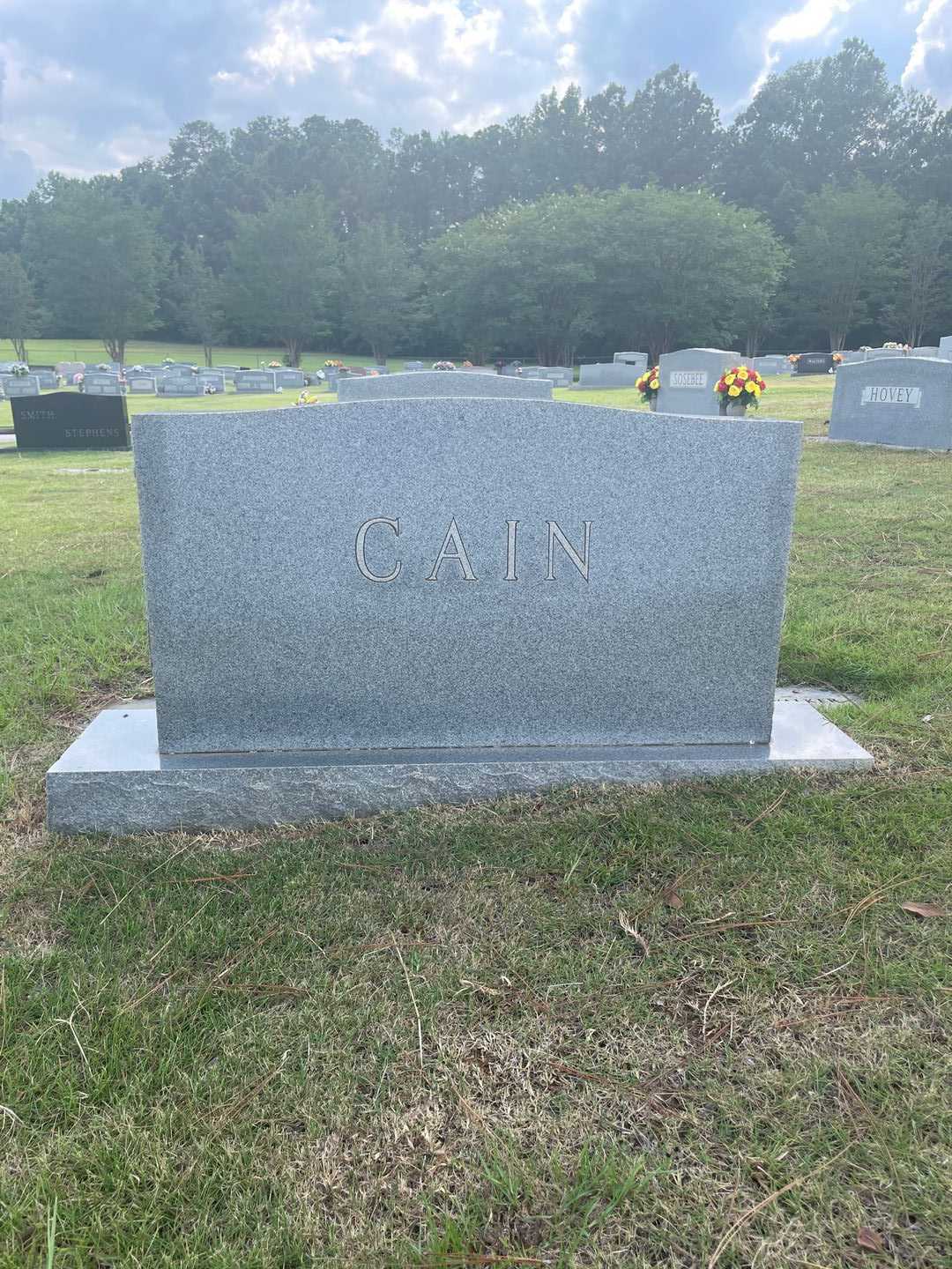 Margaret F. Cain's grave. Photo 1