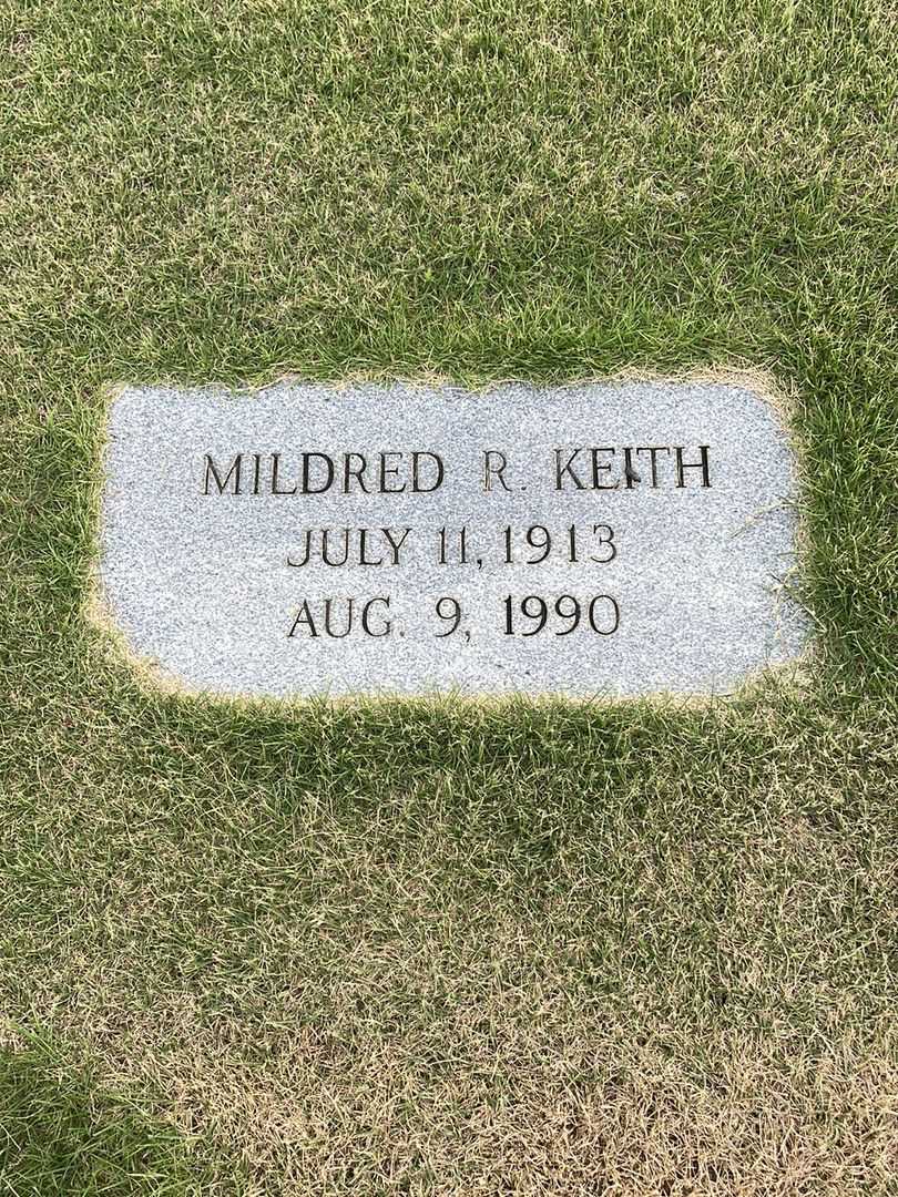 Mildred R. Keith's grave. Photo 3