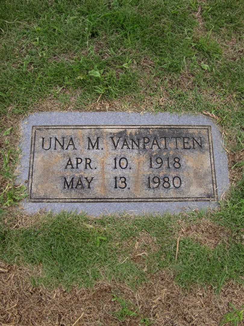 Una M. Van Patten Plott's grave. Photo 3