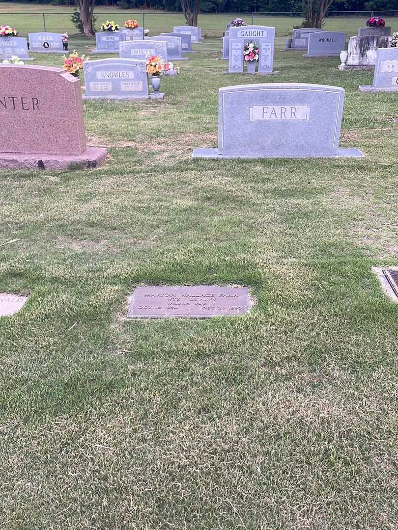 Marion Wallace Farr's grave. Photo 2