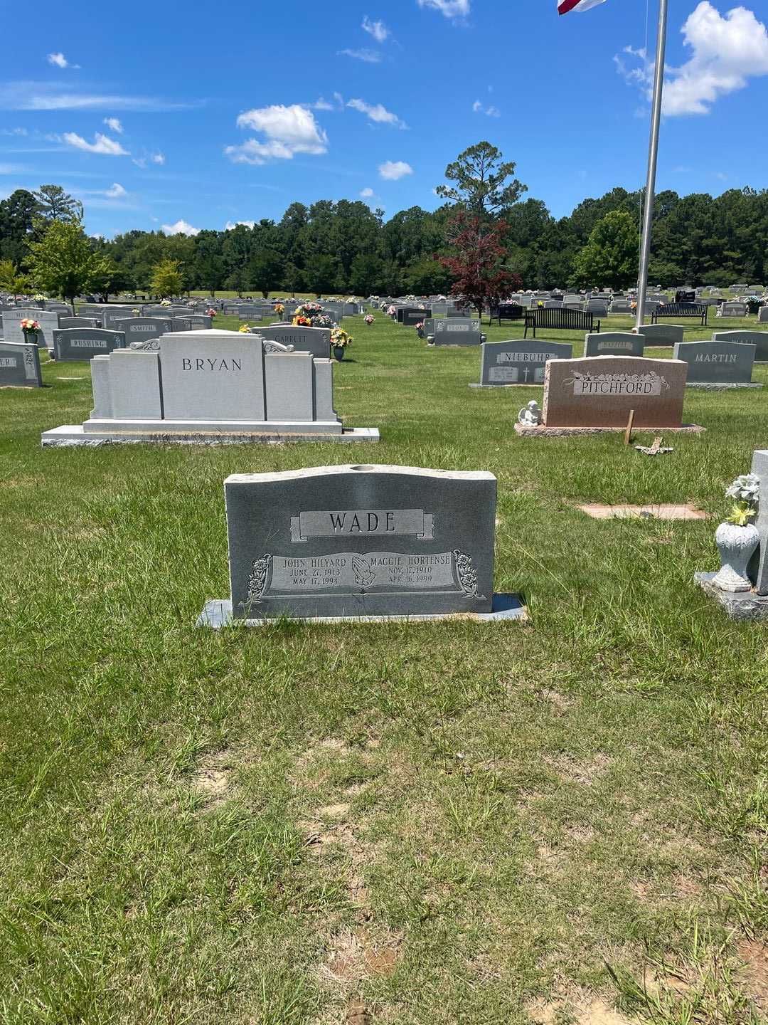 John Hilyard Wade's grave. Photo 2