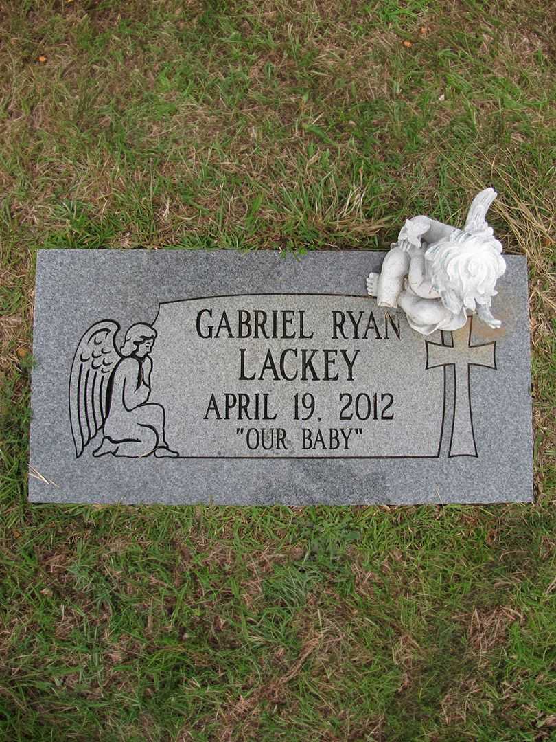 Gaberiel Ryan Lackey's grave. Photo 1