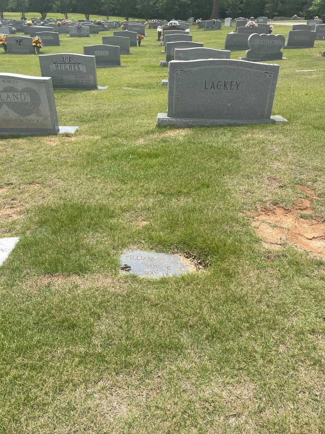 William W. Lackey Senior's grave. Photo 2