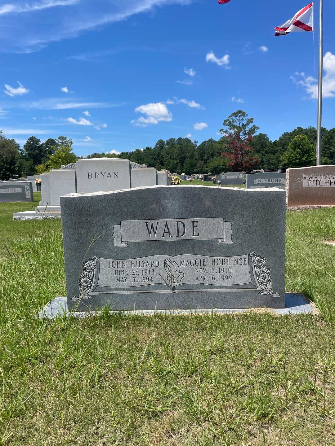 John Hilyard Wade's grave. Photo 1