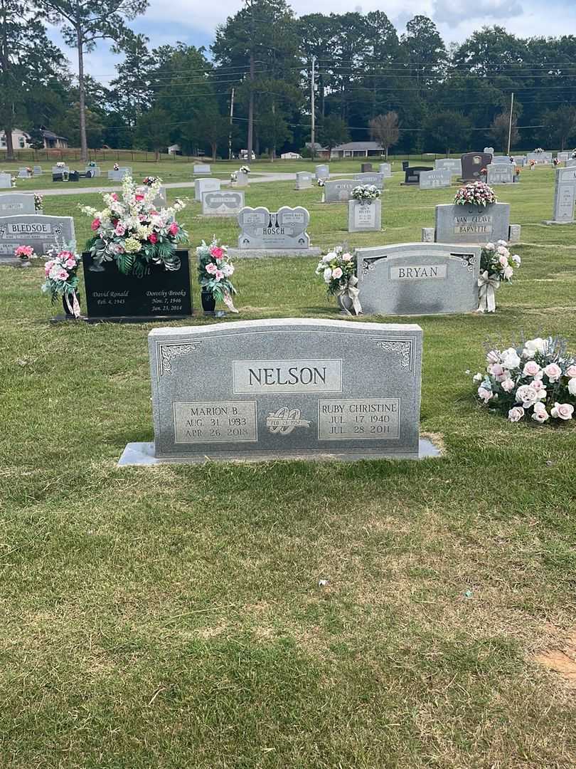 Marion B. Nelson's grave. Photo 2